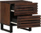 vidaXL - Nachtkastje - 40x34x46 - cm - massief - mangohout