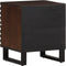 vidaXL - Nachtkastje - 40x34x46 - cm - massief - mangohout