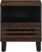 vidaXL - Nachtkastje - 40x34x46 - cm - massief - mangohout