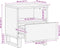 vidaXL - Nachtkastje - 40x34x46 - cm - massief - ruw - mangohout