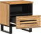 vidaXL - Nachtkastje - 40x34x46 - cm - massief - ruw - mangohout