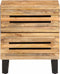 vidaXL - Nachtkastje - 40x34x46 - cm - massief - ruw - mangohout