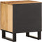 vidaXL - Nachtkastje - 40x34x46 - cm - massief - ruw - mangohout