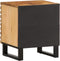 vidaXL - Nachtkastje - 40x34x46 - cm - massief - ruw - mangohout
