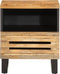 vidaXL - Nachtkastje - 40x34x46 - cm - massief - ruw - mangohout
