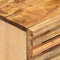 vidaXL - Nachtkastje - 40x34x46 - cm - massief - ruw - mangohout