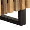 vidaXL - Nachtkastje - 40x34x46 - cm - massief - ruw - mangohout