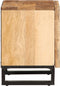vidaXL - Nachtkastje - 40x34x46 - cm - massief - ruw - mangohout