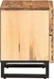 vidaXL - Nachtkastje - 40x34x46 - cm - massief - ruw - mangohout