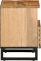 vidaXL - Nachtkastje - 40x34x46 - cm - massief - ruw - mangohout