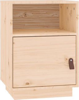 vidaXL - Nachtkastje - 40x34x55 - cm - massief - grenenhout