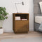 vidaXL - Nachtkastje - 40x34x55 - cm - massief - grenenhout - honingbruin