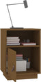 vidaXL - Nachtkastje - 40x34x55 - cm - massief - grenenhout - honingbruin