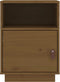 vidaXL - Nachtkastje - 40x34x55 - cm - massief - grenenhout - honingbruin
