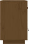 vidaXL - Nachtkastje - 40x34x55 - cm - massief - grenenhout - honingbruin