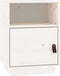 vidaXL - Nachtkastje - 40x34x55 - cm - massief - grenenhout - wit