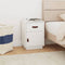 vidaXL - Nachtkastje - 40x34x55 - cm - massief - grenenhout - wit