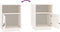 vidaXL - Nachtkastje - 40x34x55 - cm - massief - grenenhout - wit