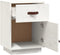 vidaXL - Nachtkastje - 40x34x55 - cm - massief - grenenhout - wit