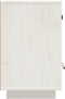 vidaXL - Nachtkastje - 40x34x55 - cm - massief - grenenhout - wit