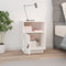 vidaXL - Nachtkastje - 40x34x55 - cm - massief - grenenhout - wit
