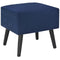 vidaXL - Nachtkastje - 40x35x40 - cm - fluweel - blauw