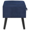 vidaXL - Nachtkastje - 40x35x40 - cm - fluweel - blauw