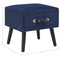 vidaXL - Nachtkastje - 40x35x40 - cm - fluweel - blauw
