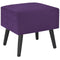 vidaXL - Nachtkastje - 40x35x40 - cm - fluweel - donkerpaars