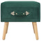 vidaXL - Nachtkastje - 40x35x40 - cm - fluweel - groen