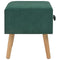 vidaXL - Nachtkastje - 40x35x40 - cm - fluweel - groen