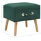vidaXL - Nachtkastje - 40x35x40 - cm - fluweel - groen