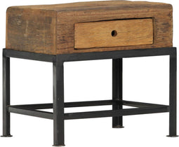 vidaXL - Nachtkastje - 40x35x40 - cm - massief - gerecycled - hout