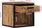 vidaXL - Nachtkastje - 40x35x40 - cm - massief - mangohout