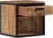 vidaXL - Nachtkastje - 40x35x40 - cm - massief - mangohout