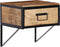 vidaXL - Nachtkastje - 40x35x40 - cm - massief - mangohout