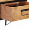 vidaXL - Nachtkastje - 40x35x40 - cm - massief - mangohout