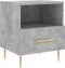 vidaXL - Nachtkastje - 40x35x47,5 - cm - bewerkt - hout - betongrijs