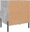 vidaXL - Nachtkastje - 40x35x47,5 - cm - bewerkt - hout - betongrijs