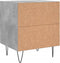vidaXL - Nachtkastje - 40x35x47,5 - cm - bewerkt - hout - betongrijs