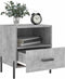 vidaXL - Nachtkastje - 40x35x47,5 - cm - bewerkt - hout - betongrijs