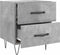 vidaXL - Nachtkastje - 40x35x47,5 - cm - bewerkt - hout - betongrijs