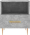 vidaXL - Nachtkastje - 40x35x47,5 - cm - bewerkt - hout - betongrijs