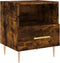 vidaXL - Nachtkastje - 40x35x47,5 - cm - bewerkt - hout - gerookt - eikenkleurig