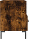vidaXL - Nachtkastje - 40x35x47,5 - cm - bewerkt - hout - gerookt - eikenkleurig