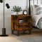 vidaXL - Nachtkastje - 40x35x47,5 - cm - bewerkt - hout - gerookt - eikenkleurig