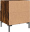 vidaXL - Nachtkastje - 40x35x47,5 - cm - bewerkt - hout - gerookt - eikenkleurig