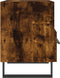 vidaXL - Nachtkastje - 40x35x47,5 - cm - bewerkt - hout - gerookt - eikenkleurig