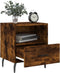 vidaXL - Nachtkastje - 40x35x47,5 - cm - bewerkt - hout - gerookt - eikenkleurig