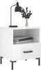 vidaXL - Nachtkastje - 40x35x47,5 - cm - bewerkt - hout - hoogglans - wit